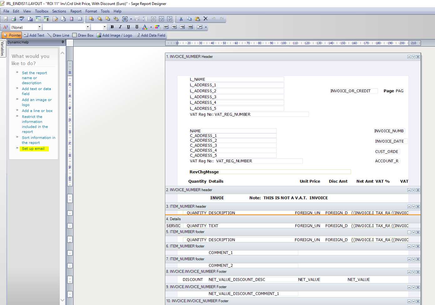 sage accounts invoice template