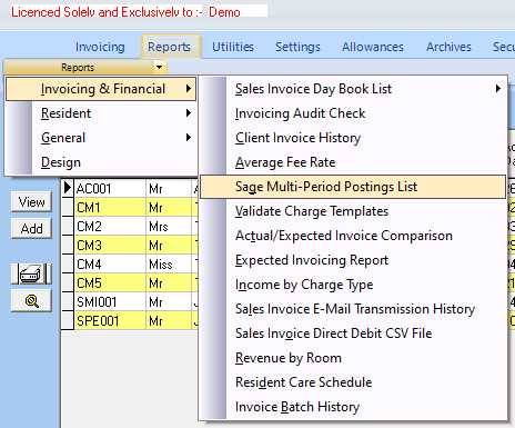 sage invoice templates