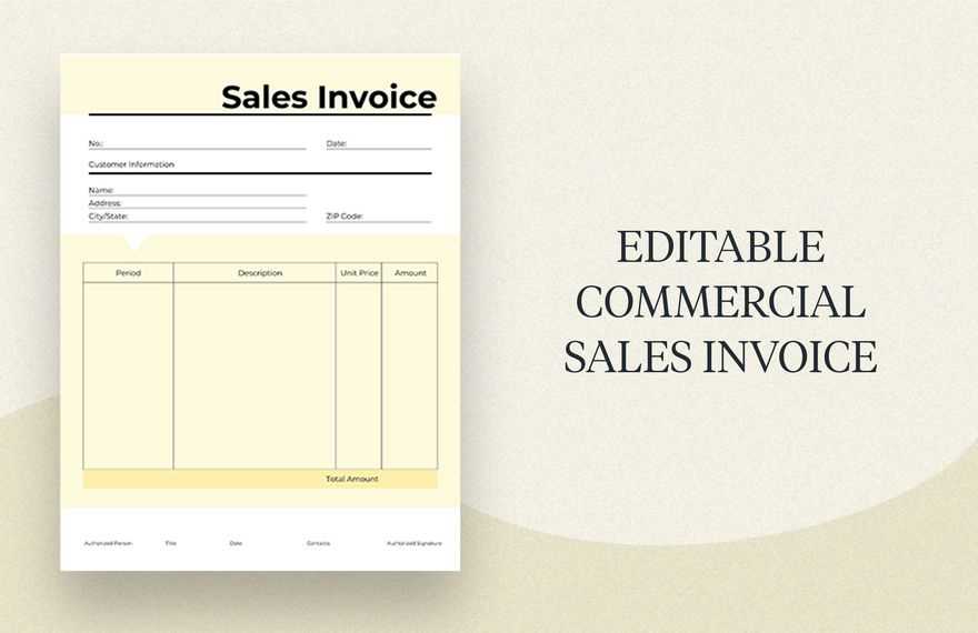 sales invoice template doc