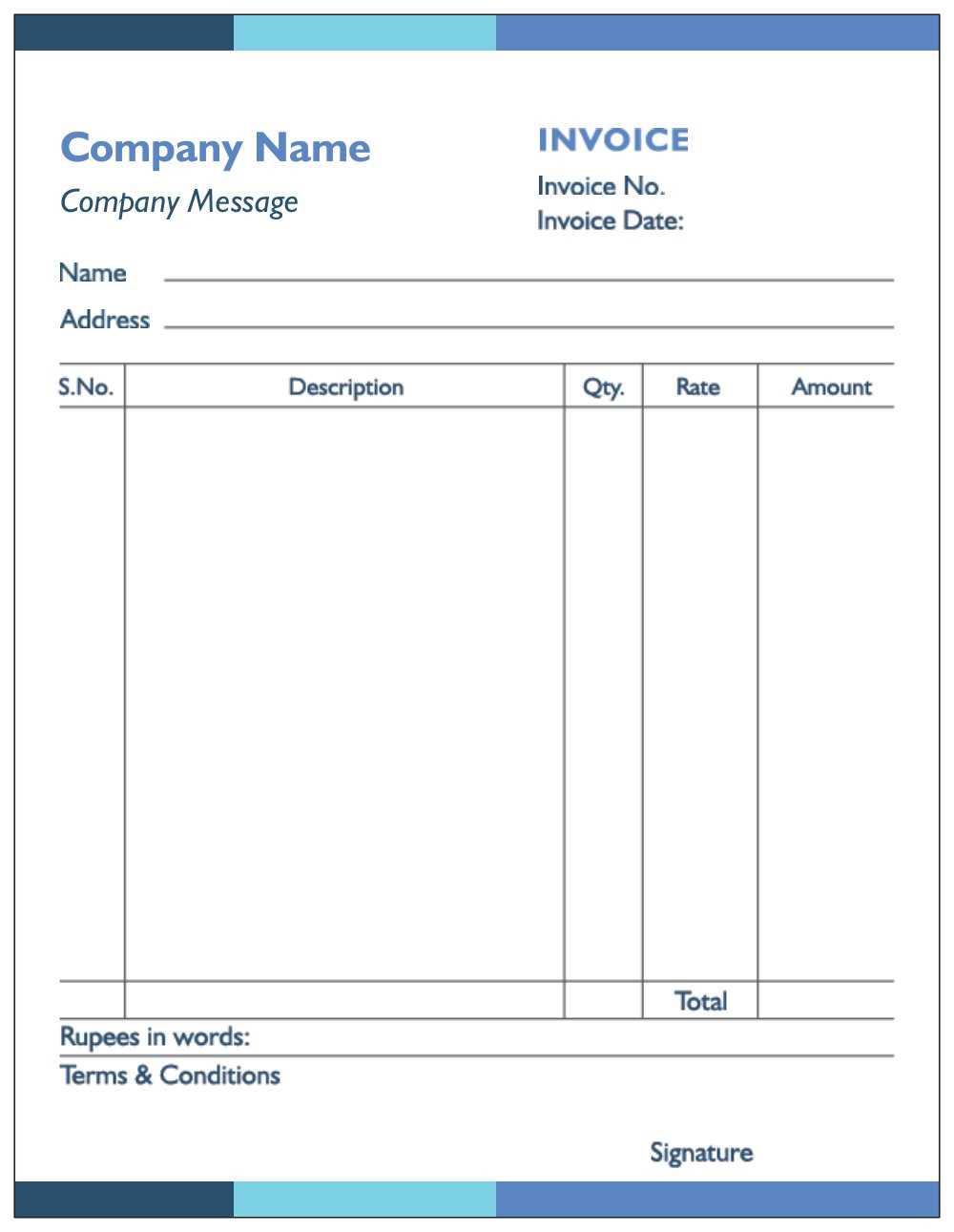 sample billing invoice template