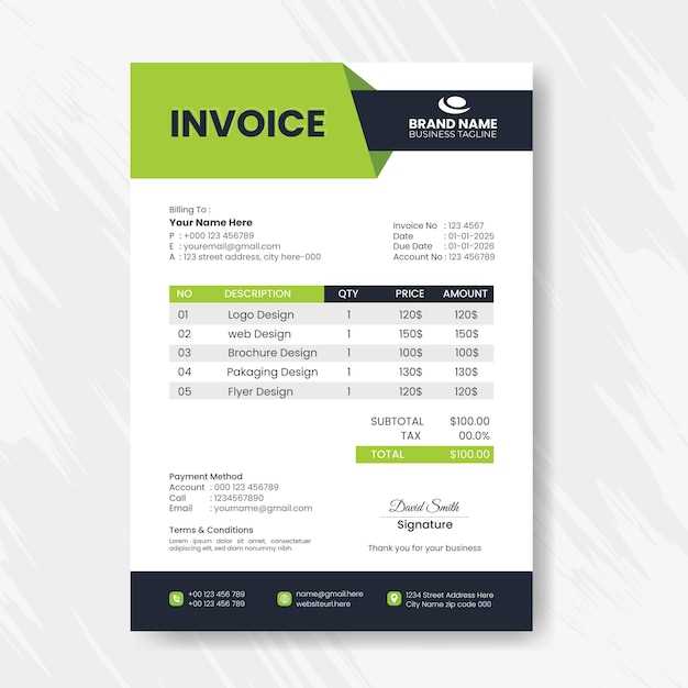 sample sales invoice template