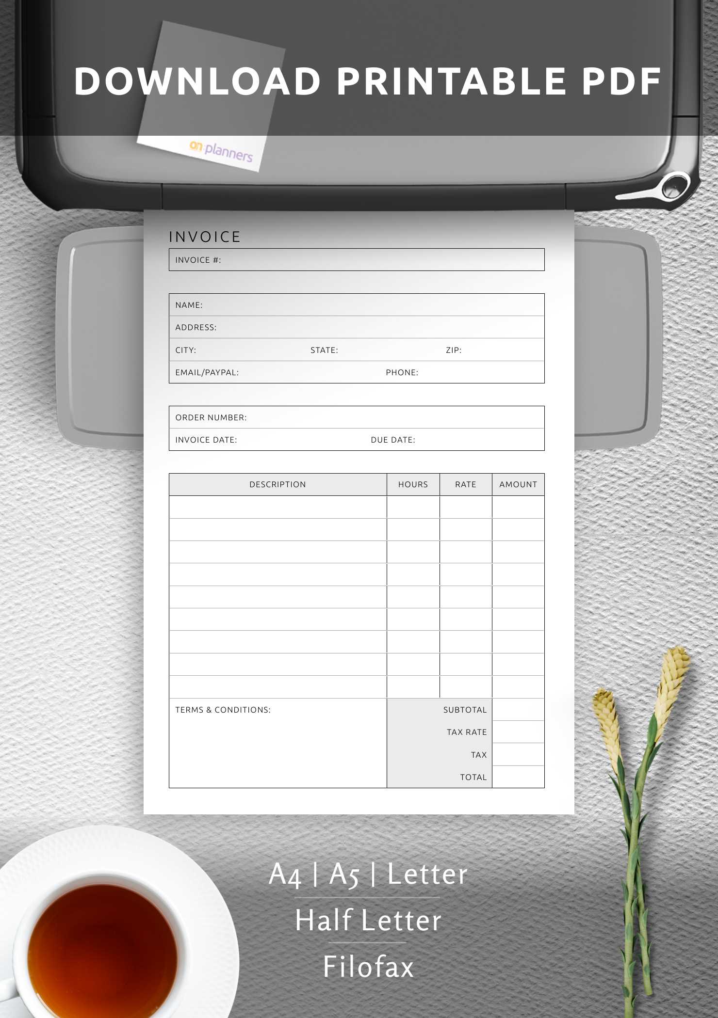 samsung invoice template