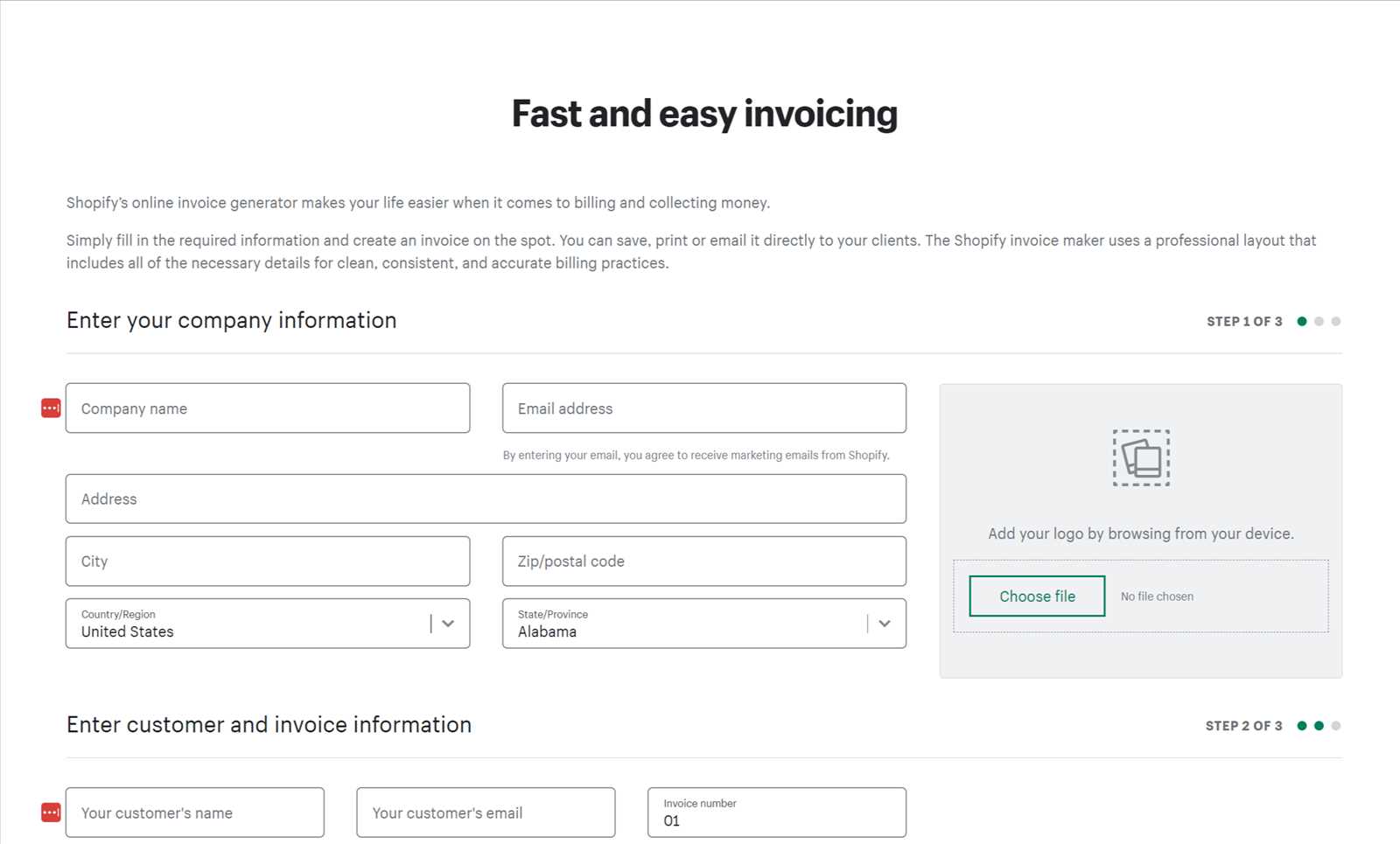 shopify edit invoice template