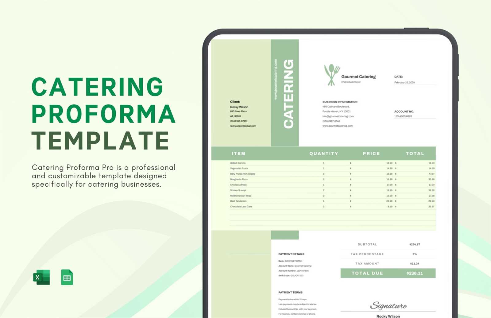 simple proforma invoice template excel