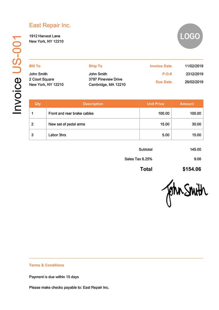 spanish invoice template