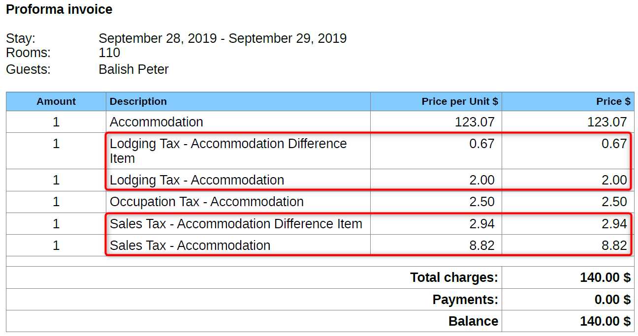 summary invoice template