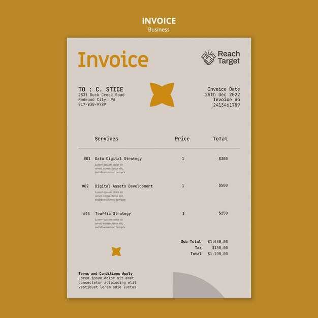 target invoice template