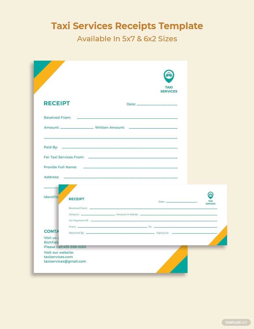 taxi invoice template word