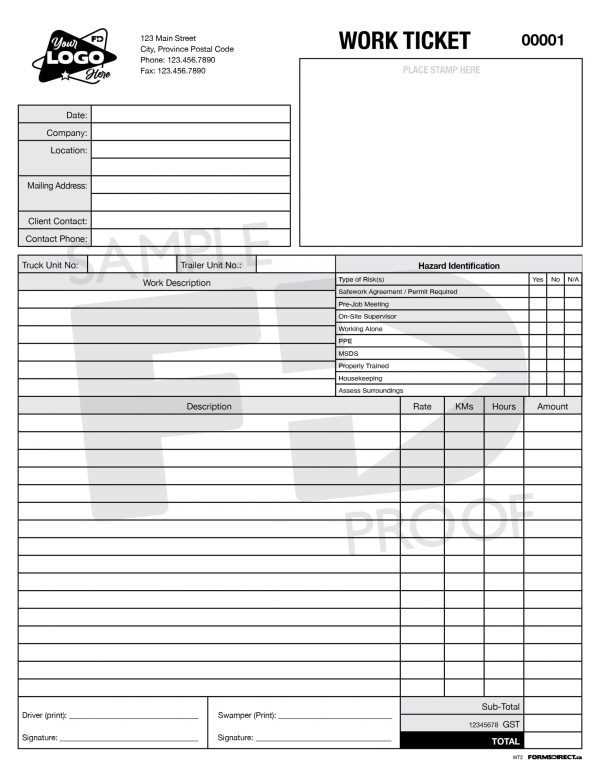 ticket invoice template