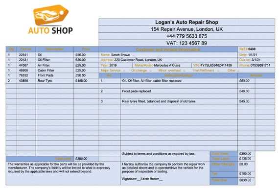 ticket invoice template