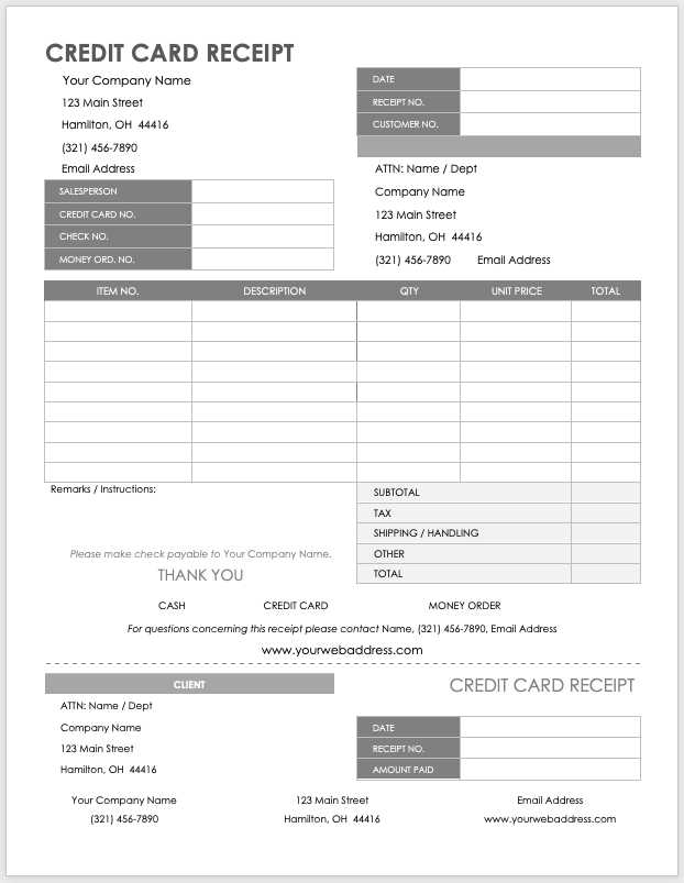 trades and home service invoice template