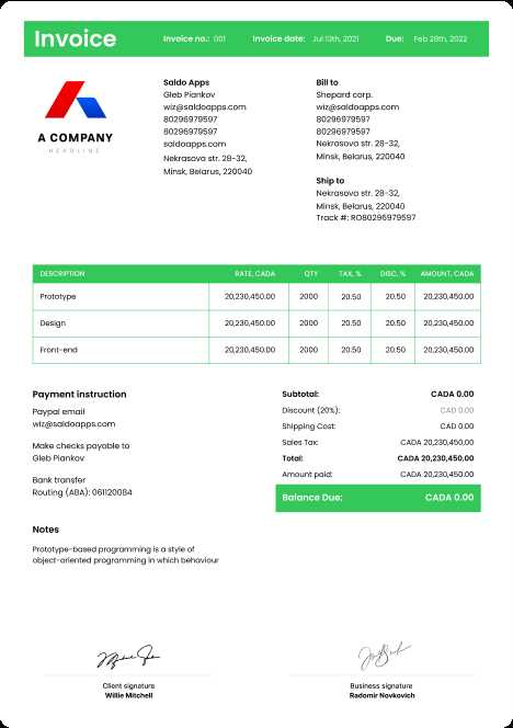 uk free invoice template