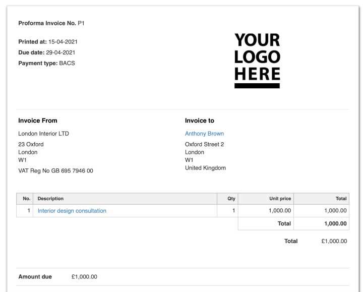 uk free invoice template