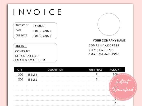 ups customs invoice template