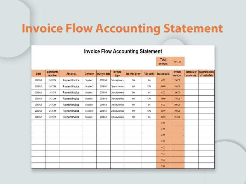 vendor invoice template