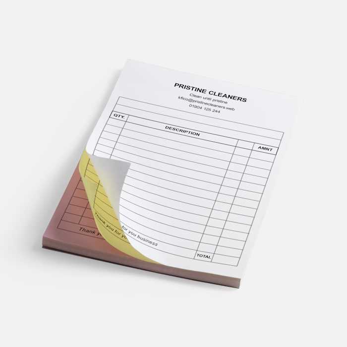 vistaprint invoice template