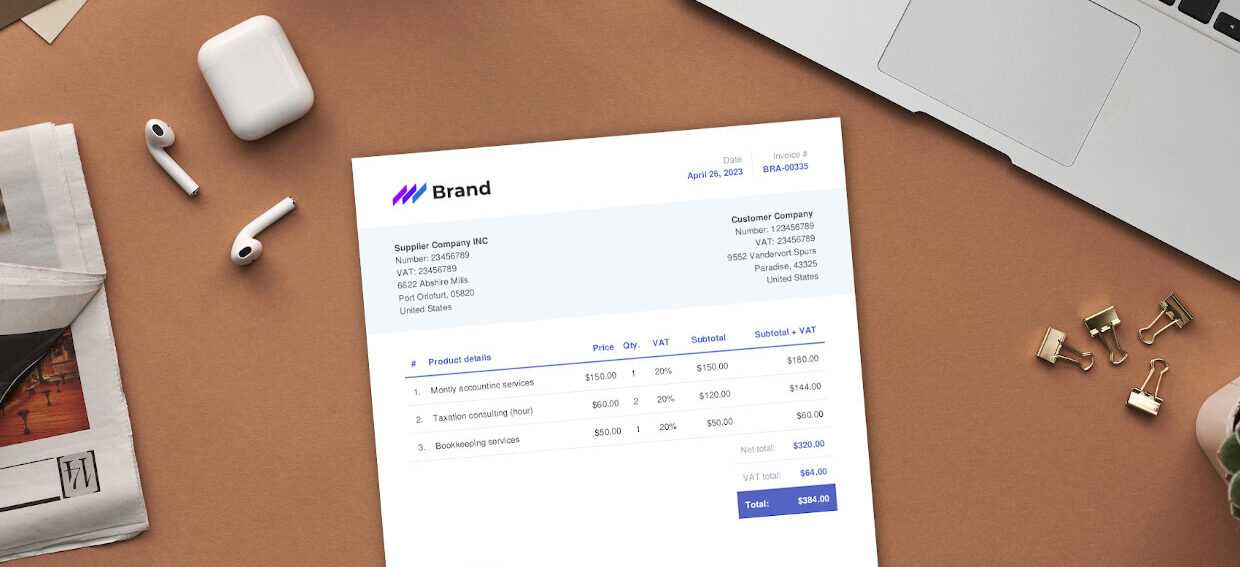 wave free invoice template