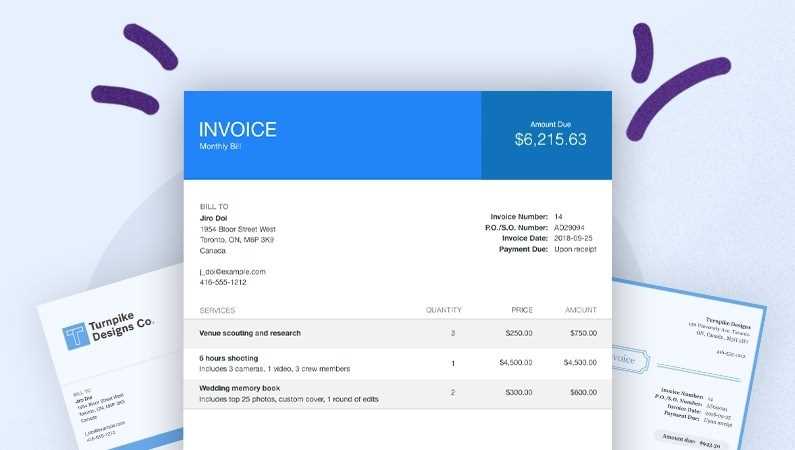 wave invoice template