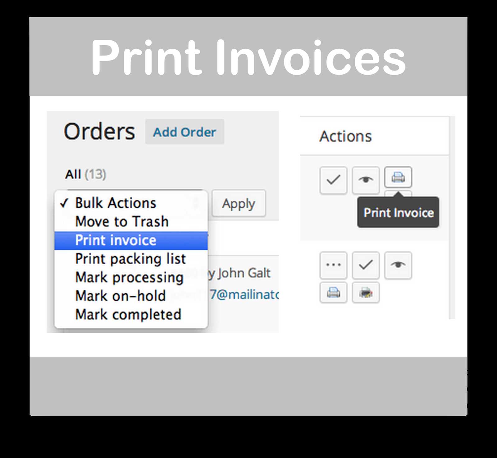 woocommerce invoice template