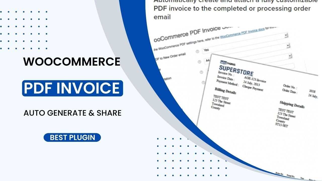 woocommerce pdf invoice template