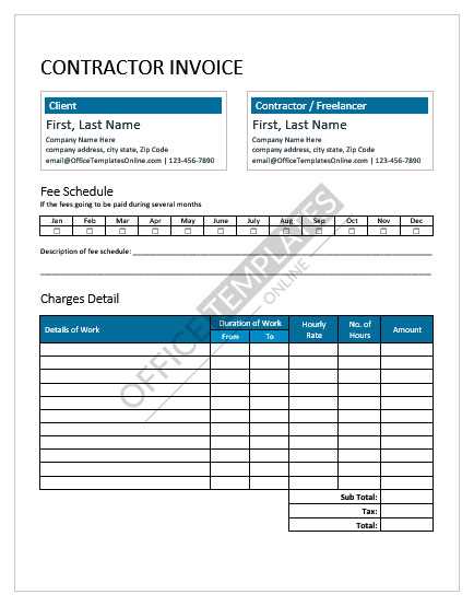 word 2003 invoice templates