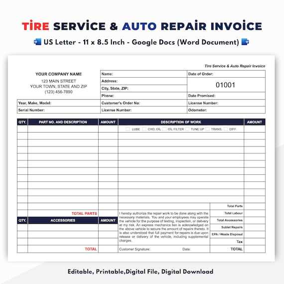 workshop invoice template