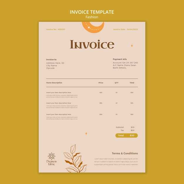 yoga invoice template free
