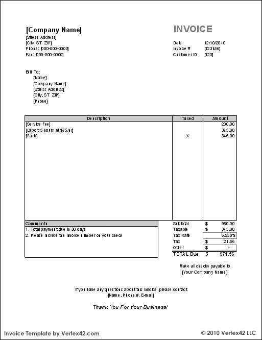 zumba invoice template