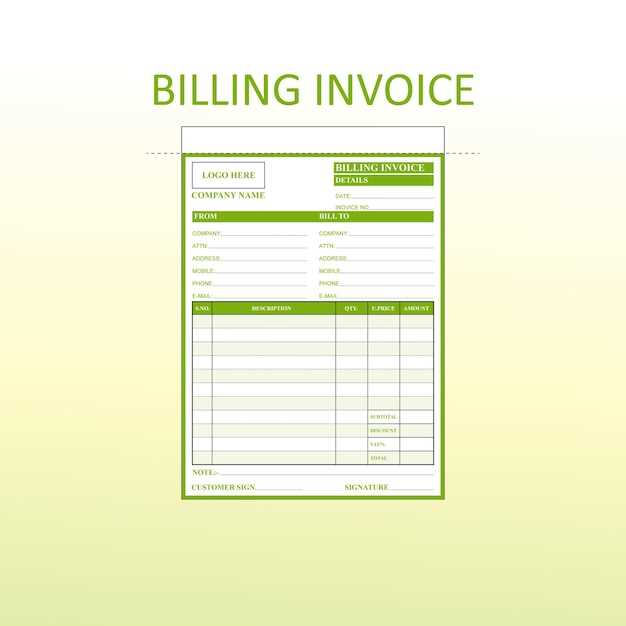 a5 invoice template