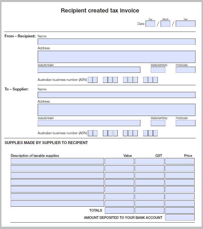 abn invoice template