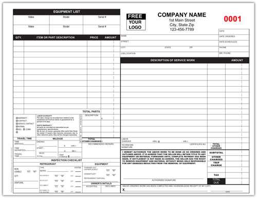 air conditioning invoice template