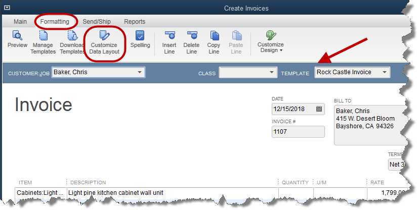 how to create an invoice template in quickbooks online