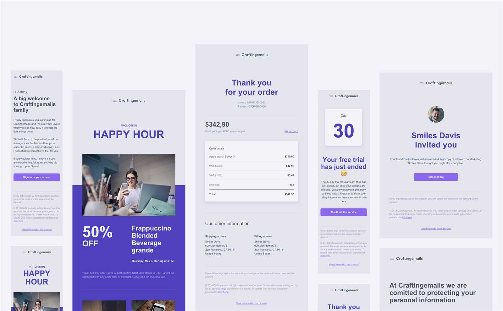 email invoice html template