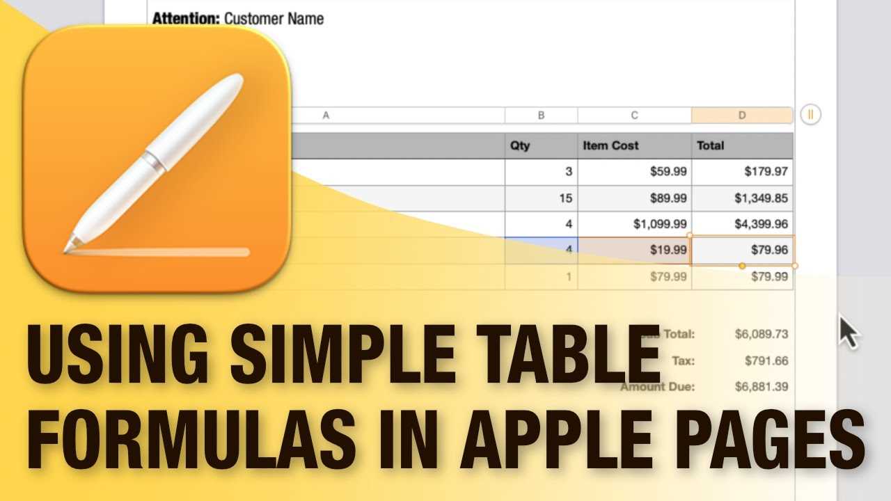 apple pages invoice template free