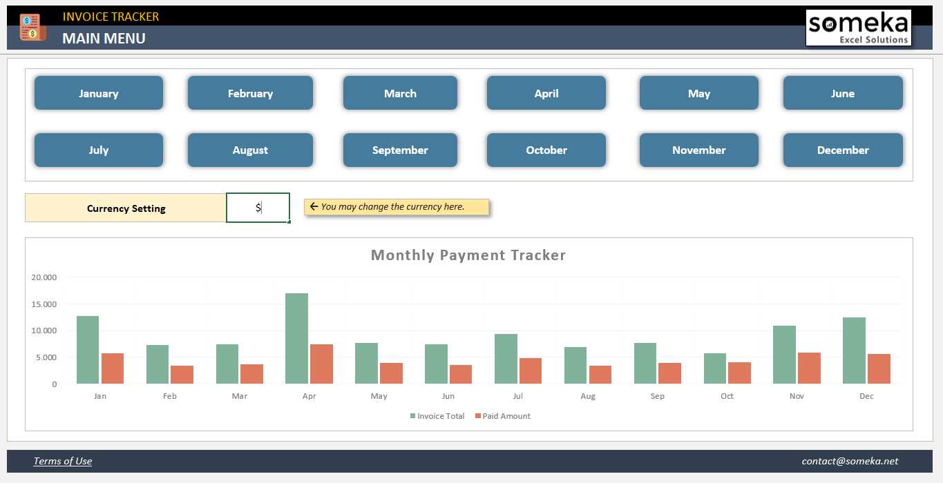 automated invoice excel template