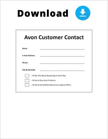 avon invoice template free