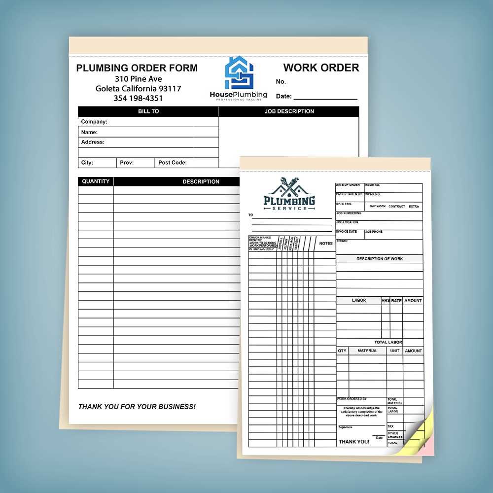 plumbers invoice template free