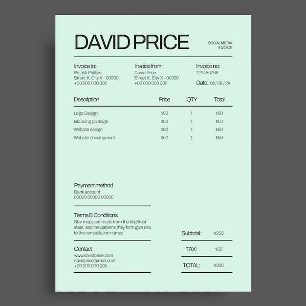 freelance developer invoice template