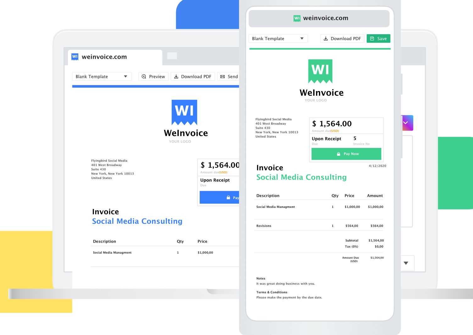 best invoice template excel