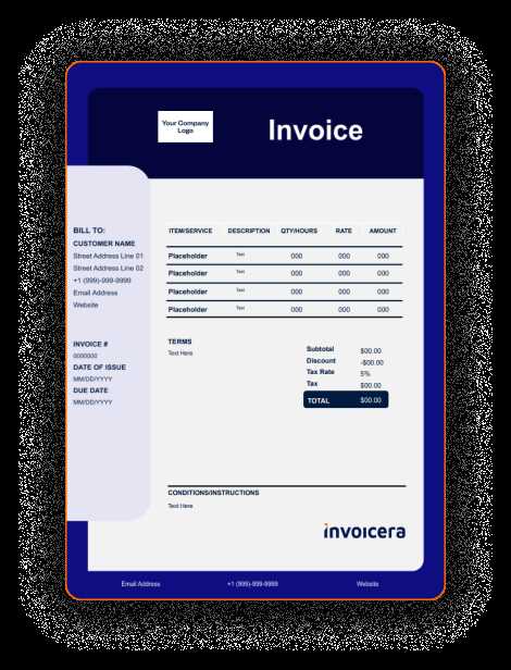 clothing invoice template