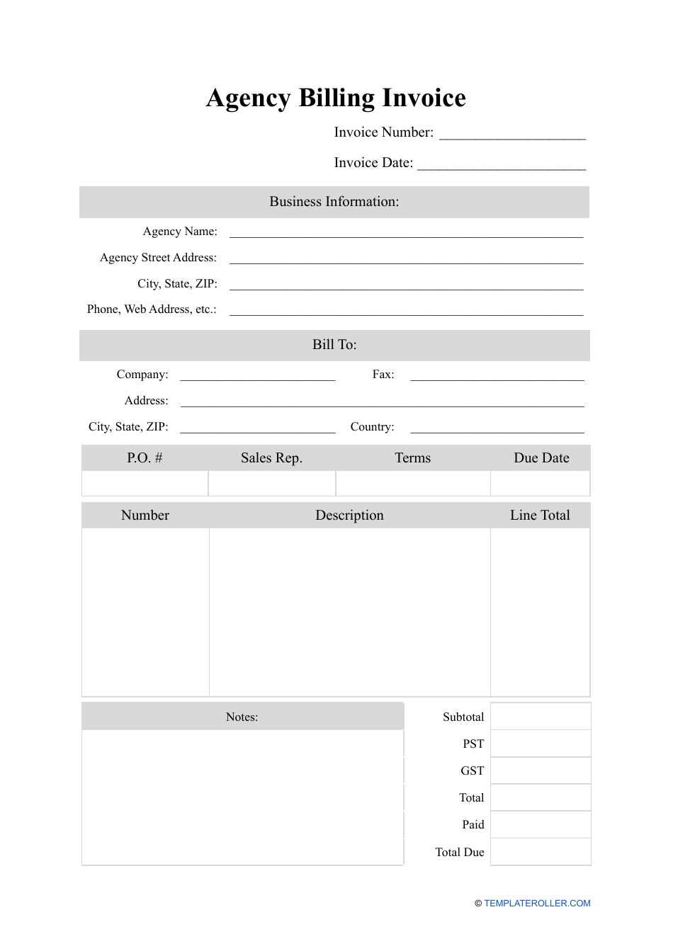 billable hours invoice template