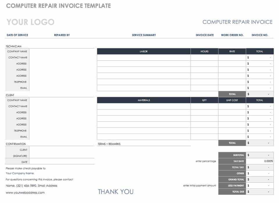 invoice template gallery