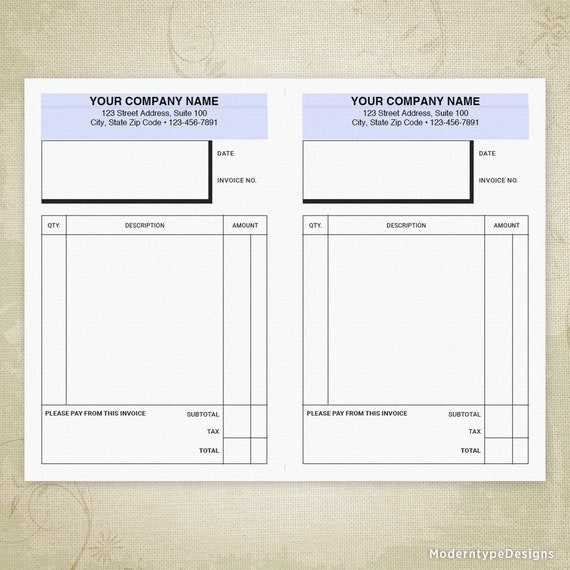 blank self employed printable invoice template