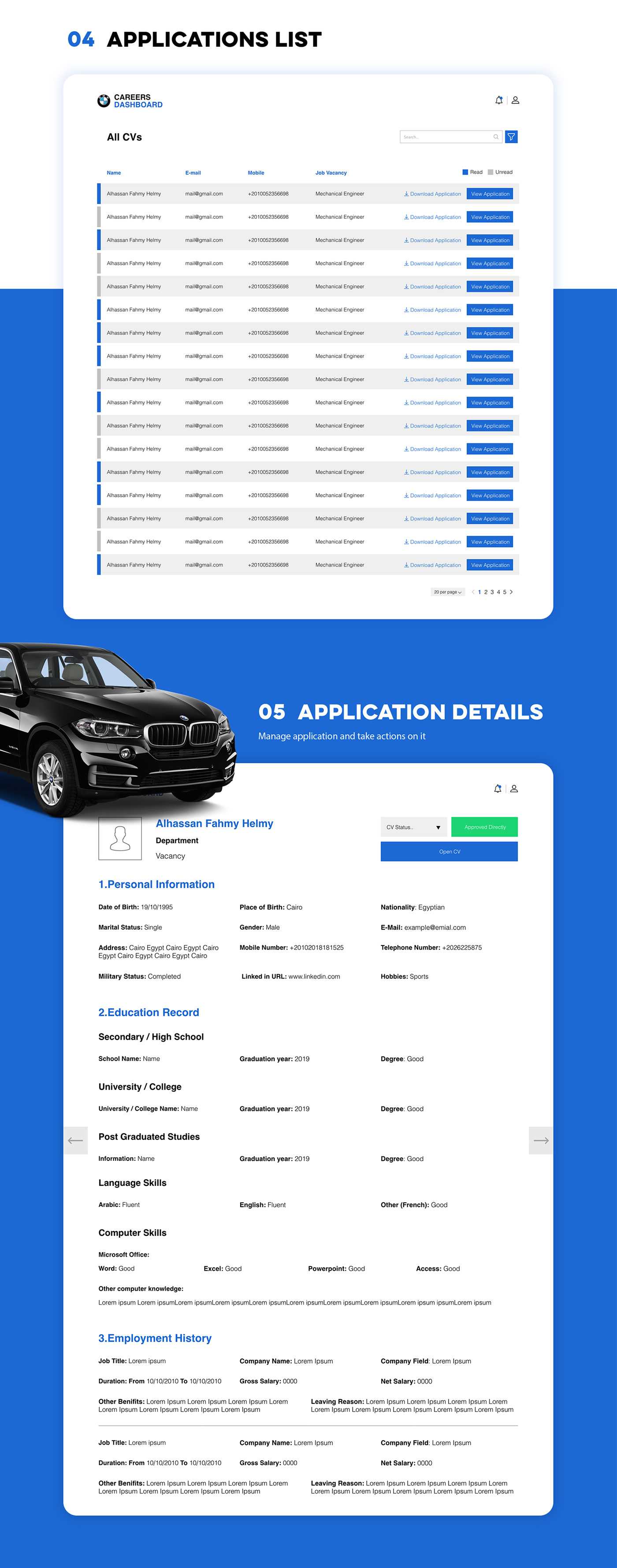 bmw invoice template