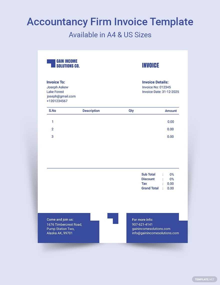 bookkeeper invoice template