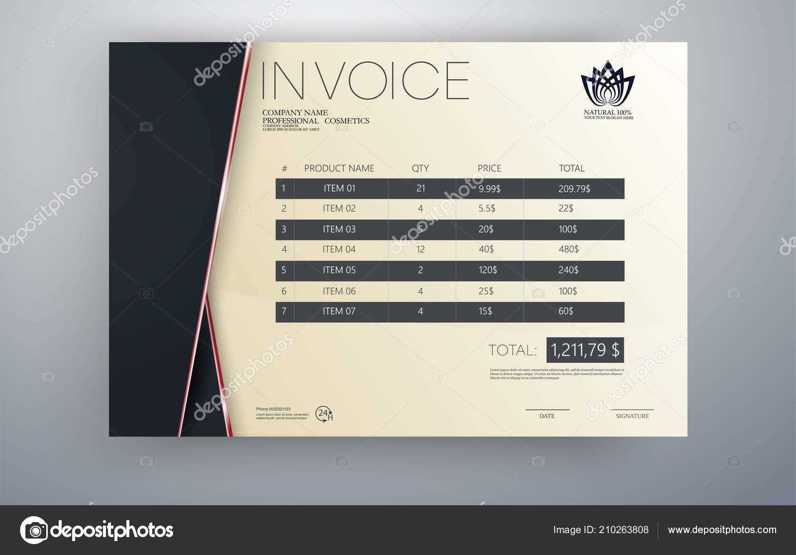 bookkeeping invoice template