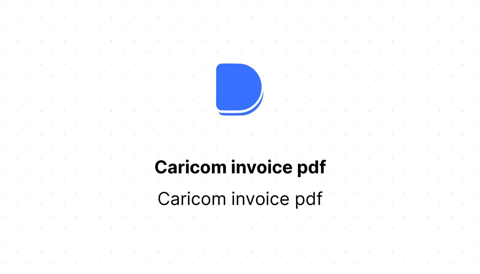 caricom commercial invoice template