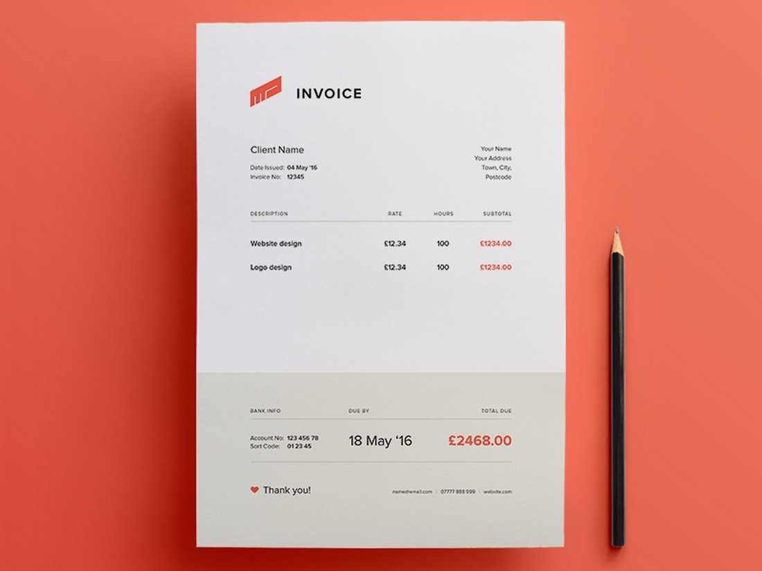 adobe pdf invoice template