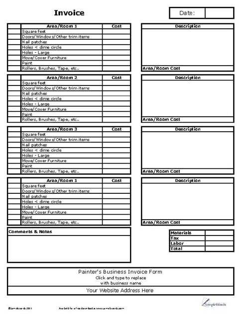 pinterest invoice template