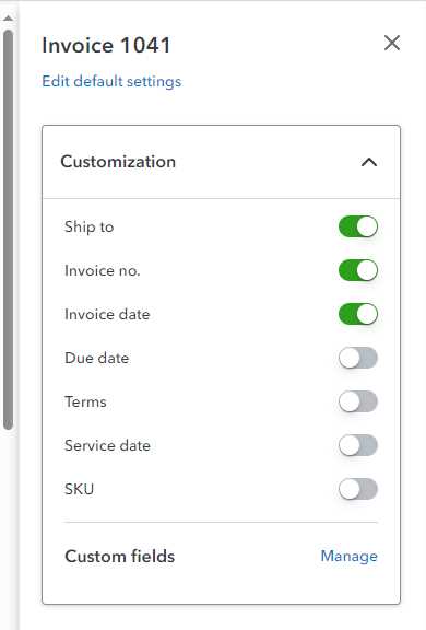 change default invoice template quickbooks